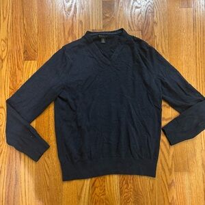 Banana Republic Luxury Blend navy blue v-neck sweater